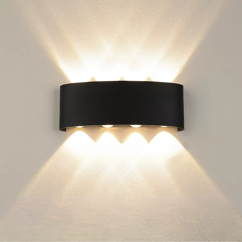 Modern LED Wall Sconce - Adjustable Wattage Options