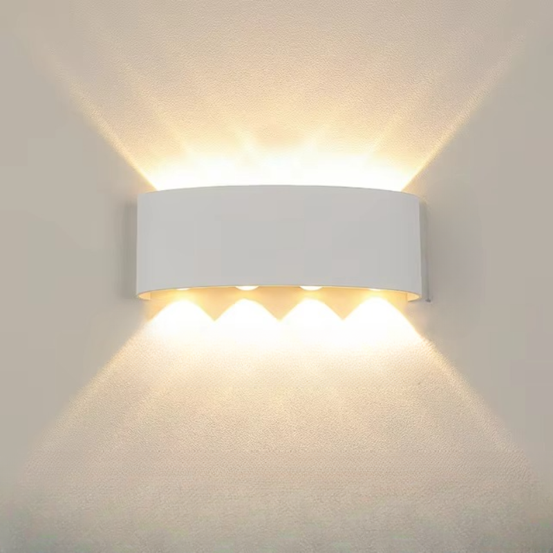 Modern LED Wall Sconce - Adjustable Wattage Options