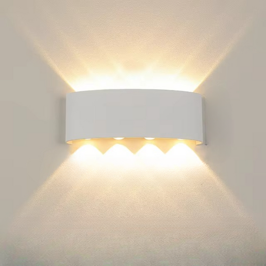 Modern LED Wall Sconce - Adjustable Wattage Options