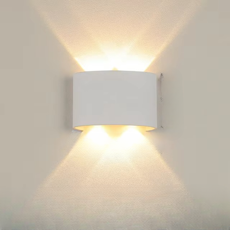 Modern LED Wall Sconce - Adjustable Wattage Options