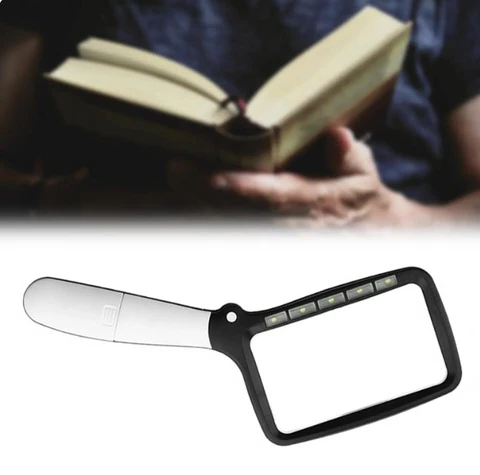 Reading Magnifier - LED Light - Portable Design