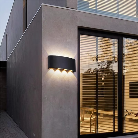 Modern LED Wall Sconce - Adjustable Wattage Options