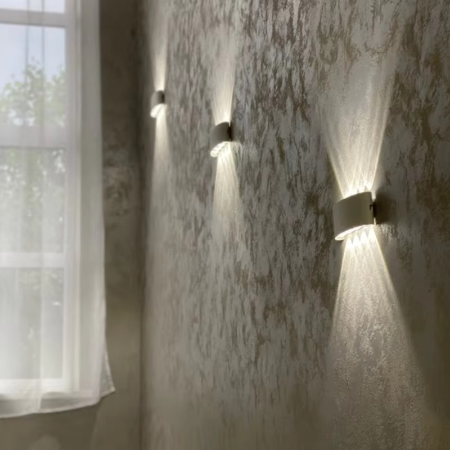 Modern LED Wall Sconce - Adjustable Wattage Options