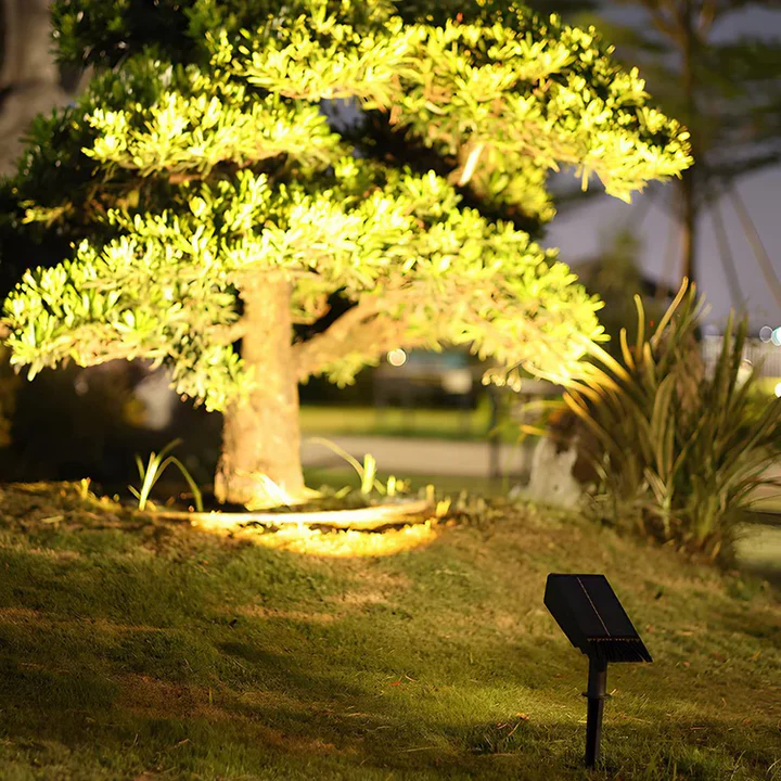 Solar Spotlight - Waterproof LED Light - Adjustable Zoom